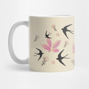 Summer swallows Mug